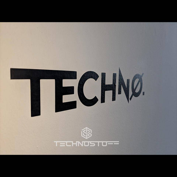 New Techno Wandtattoo in verschiedenen Größen