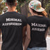 Minimal aufdrehen, maximal abgehen Techno Couple Partnershirts