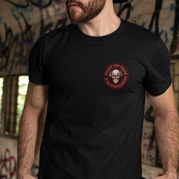 Raver T-Shirt Illegal Rave Squad