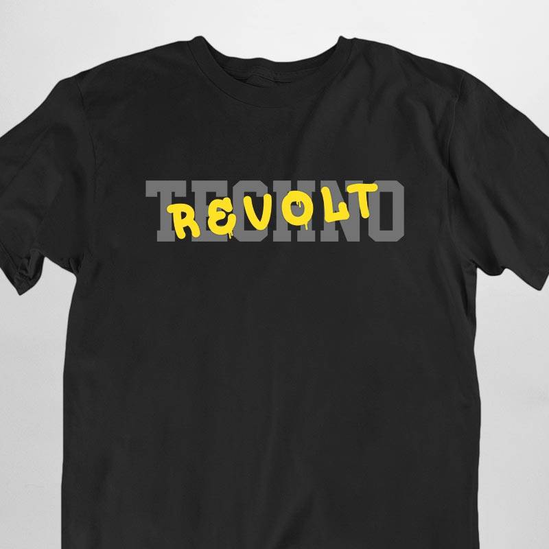 Techno Revolt T-Shirt (nero o weiß / unisex) | TECHNOSTOFF