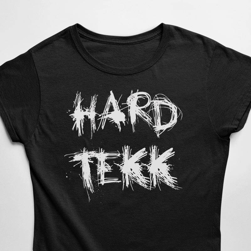 Scratched Hardtekk T-Shirt (black / Women)