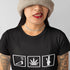 Smoke All Day T-Shirt (Black or White / Women)