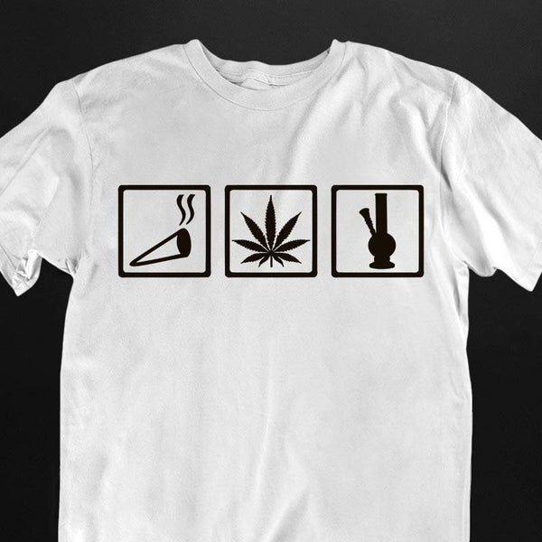 Camiseta Smoke All Day (negra o blanca / unisex)