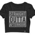 Straight Outta Afterhour Crop Top für Raves und Techno Parties