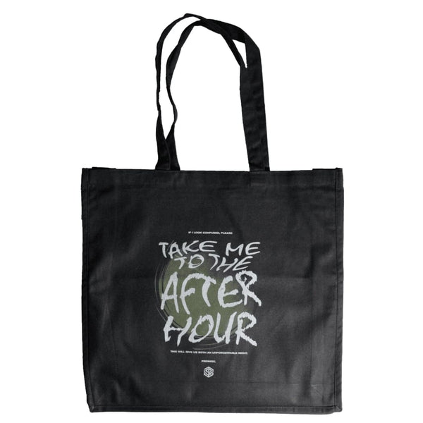 Take Me To The Afterhour Tote Bag Stoffbeutel von vorne