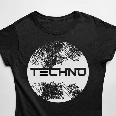 Techno Circle Kreis T-Shirt