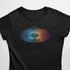 Frauen T-Shirt mit Techno Scratch Motiv