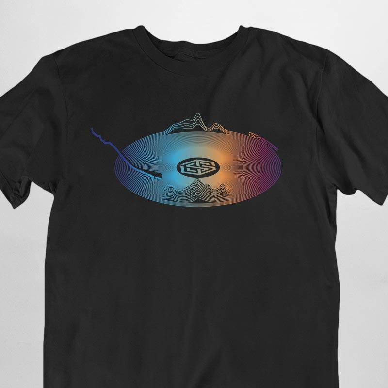 Techno Scratch T-Shirt (czarny / unisex) | TECHNOSTOFF