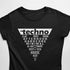 Techno Triangle Festival T-Shirt für Frauen in schwarz
