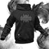 Wave Techno Rave Hoodie von Technostoff in schwarz