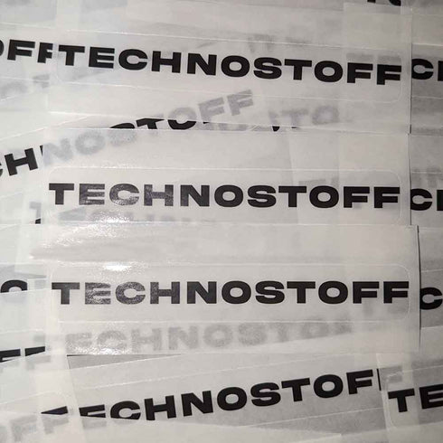 Technostoff Rave Sticker mit durchsichtigem Hintergrund