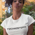 Technostoff Classic Raver T-Shirt in weiß für Frauen