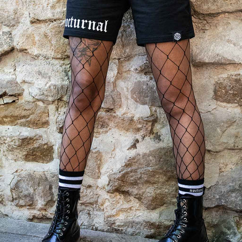 Großmaschige Raver fishnet Strumpfhose
