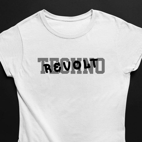 Techno Revolt T-Shirt in weiß für Frauen