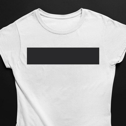 weißes censored T-Shirt für Frauen