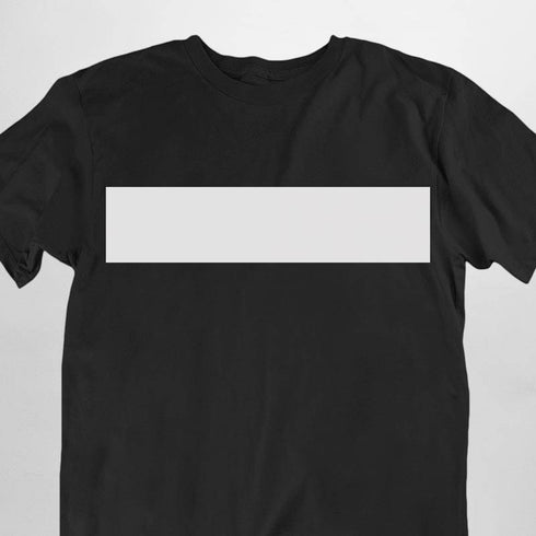 schwarzes Censored T-Shirt für Männer