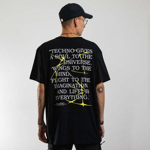 Plato told T-shirt (unisex, black) – Technostoff streetwear