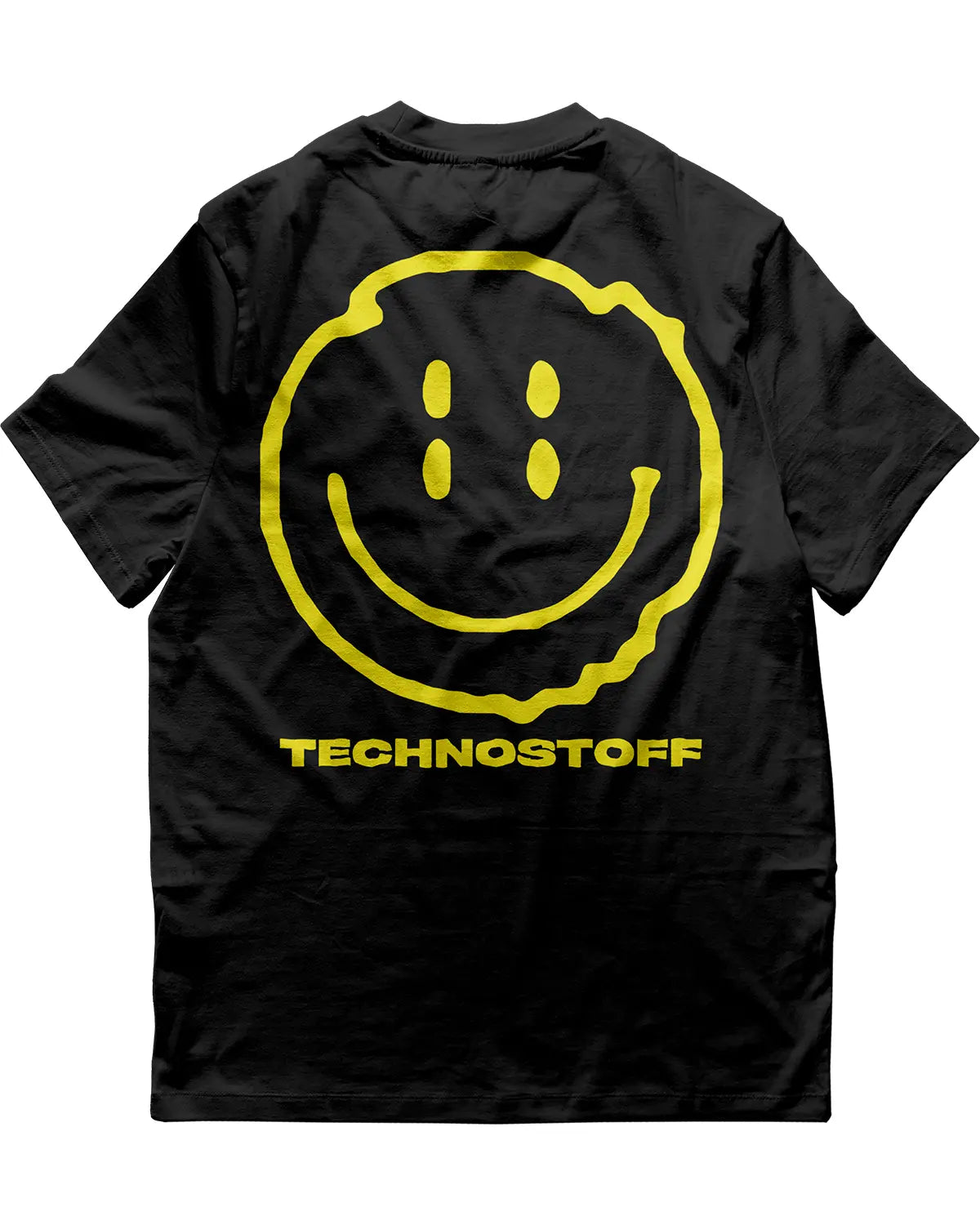 Distorted Smile - Neon Flock T-Shirt (unisex, noir)