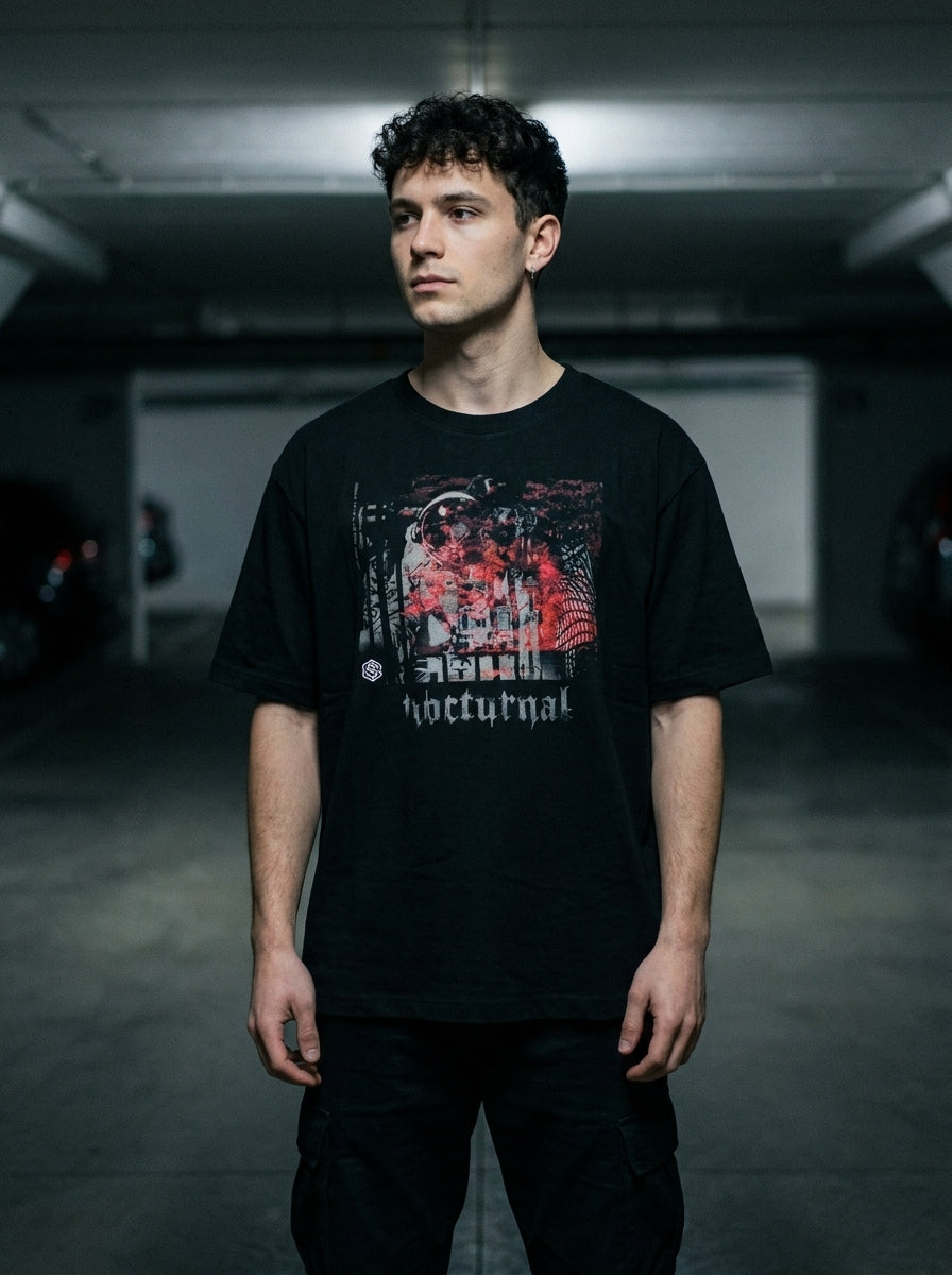 Nocturnal Astronaut Oversized T-Shirt (unisex)