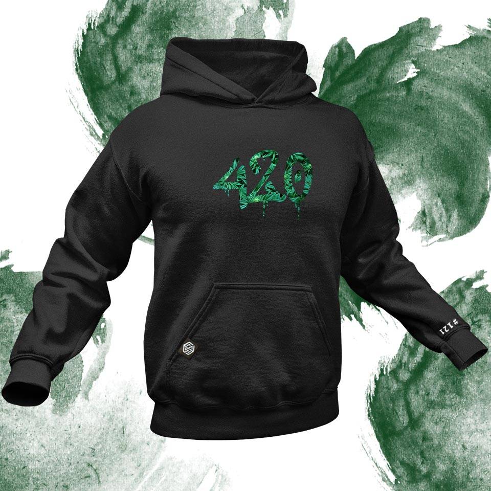 420 Premium Hoodie (noir)