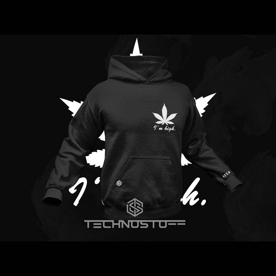 I'm high Premium Hoodie (noir)