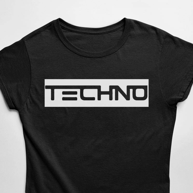 Techno Stripe T-Shirt (black or weiß / Women) | TECHNOSTOFF