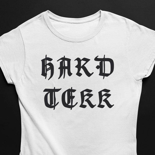 Black Technostoff Old Hard Tekk T-shirt, front view