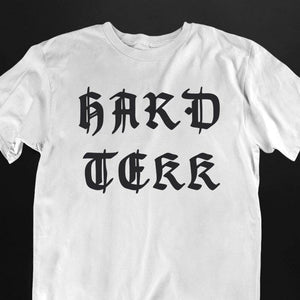 Camiseta negra Technostoff Old Hard Tekk, vista frontal