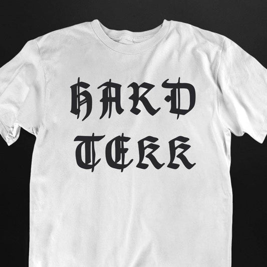Black Technostoff Old Hard Tekk T-shirt, front view