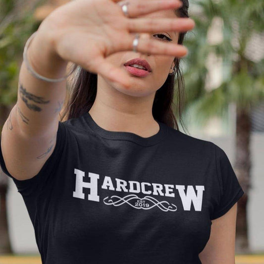 Black Technostoff Hardcrew T-shirt, front view