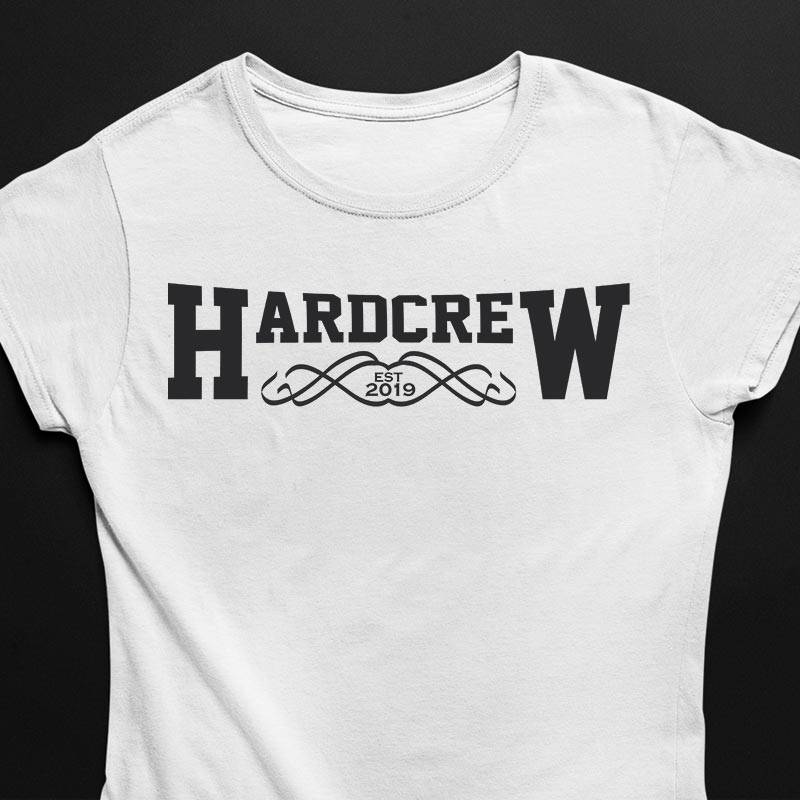 Hardcrew Premium T-Shirt (nero o bianco / donna)