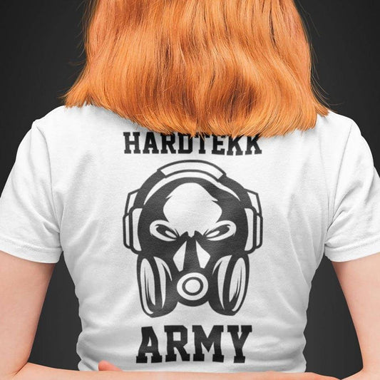 Black Technostoff Hardtekk Army T-shirt, front view