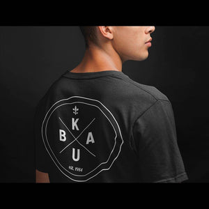 T-shirt noir Technostoff Kuba in, vue de face