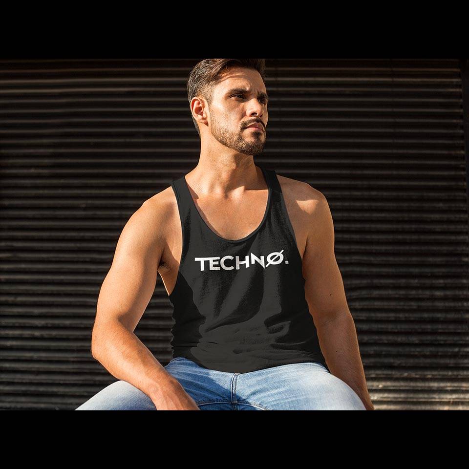 'New Techno' Tank Top (black) | TECHNOSTOFF
