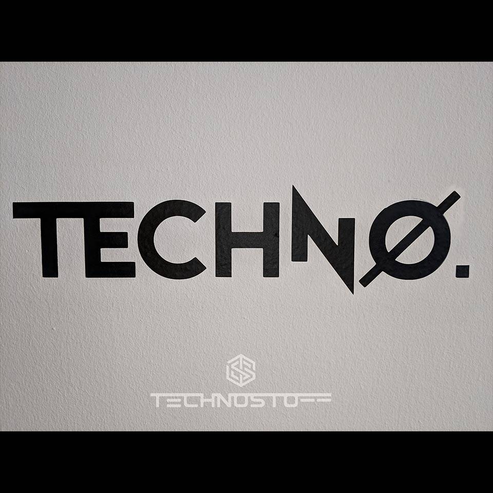 'New Techno' Wall Sticker - various sizes