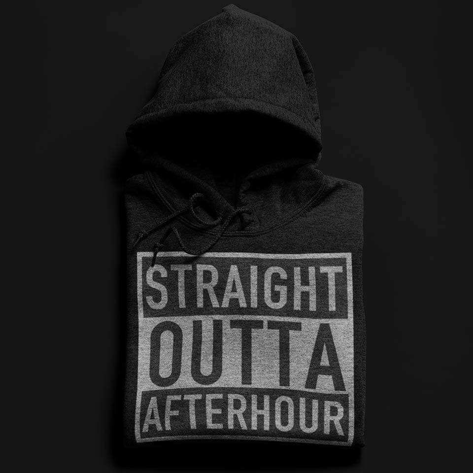 Straight Outta Afterhour Premium Hoodie (zwart)