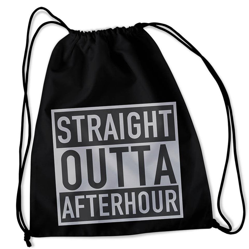 Straight Outta Afterhour Gym Bag (black) | TECHNOSTOFF